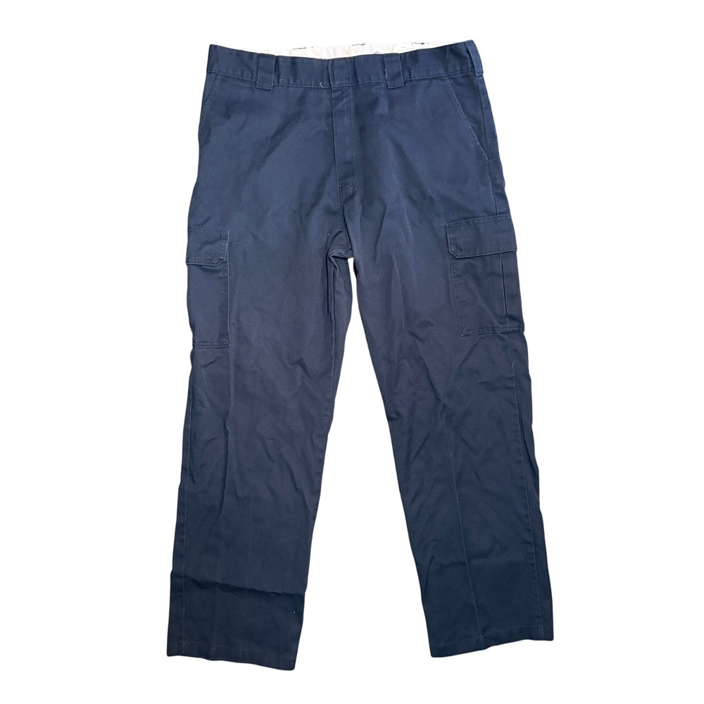 Dickies Mens Relaxed Straight Fit Cargo Pants Navy Blue WP592DN 38x34
